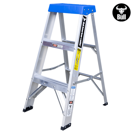 ESCALERA ALUMINIO TIJERA SIMPLE ACCESO 3P 90KG 0.91m ATS90-3III AMERICAN BULL - imagen 3