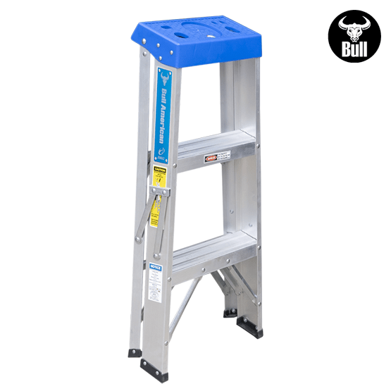 ESCALERA ALUMINIO TIJERA SIMPLE ACCESO 3P 90KG 0.91m ATS90-3III AMERICAN BULL - imagen 4