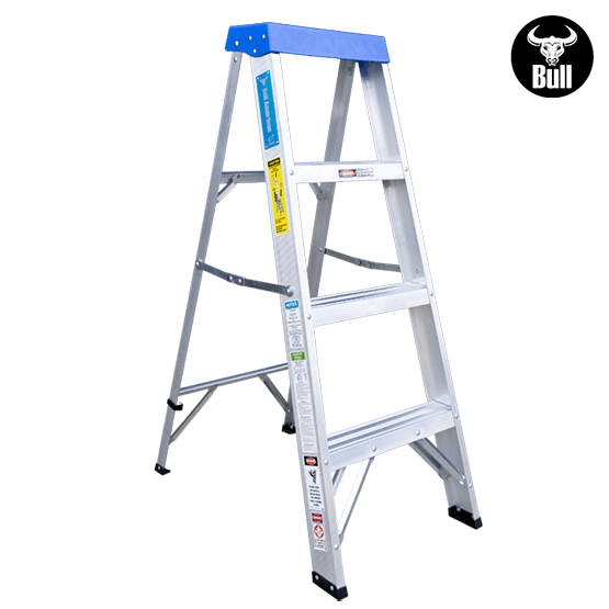 ESCALERA ALUMINIO TIJERA SIMPLE ACCESO 4P 90KG 1.22m ATS90-4III AMERICAN BULL - imagen 2
