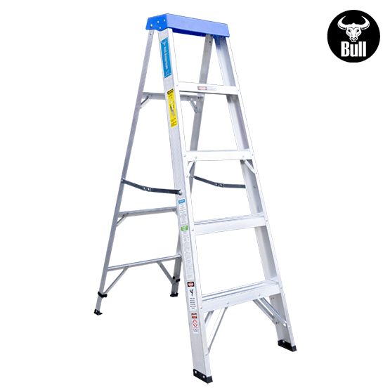 ESCALERA ALUMINIO TIJERA SIMPLE ACCESO 5P 90KG 1.53m ATS90-5III AMERICAN BULL - imagen 2