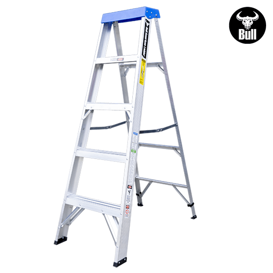 ESCALERA ALUMINIO TIJERA SIMPLE ACCESO 5P 90KG 1.53m ATS90-5III AMERICAN BULL - imagen 3
