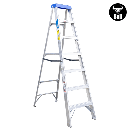 ESCALERA ALUMINIO TIJERA SIMPLE ACCESO 7P 113KG 2.13m ATS113-7I AMERICAN BULL - imagen 2