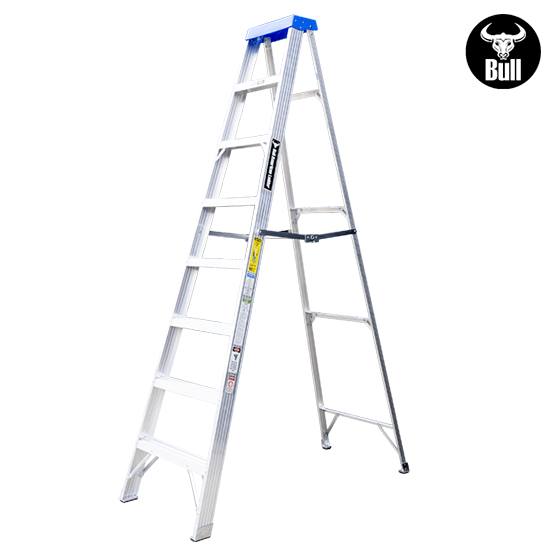 ESCALERA ALUMINIO TIJERA SIMPLE ACCESO 8P 113KG 2.44m ATS113-8I AMERICAN BULL - imagen 3