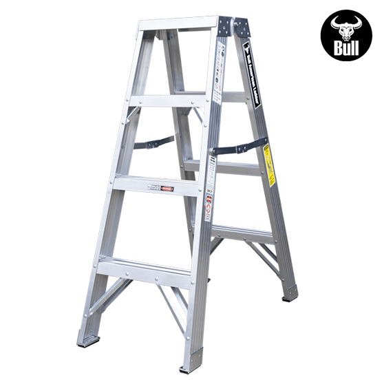ESCALERA ALUMINIO TIJERA DOBLE ACCESO 4P 150KG 1.22m ATD150-4IA AMERICAN BULL - imagen 3