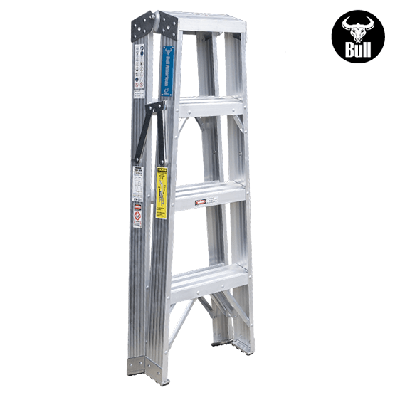 ESCALERA ALUMINIO TIJERA DOBLE ACCESO 4P 150KG 1.22m ATD150-4IA AMERICAN BULL - imagen 4