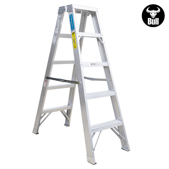 ESCALERA ALUMINIO TIJERA DOBLE ACCESO 5P 150KG 1.53m ATD150-5IA AMERICAN BULL - imagen 2