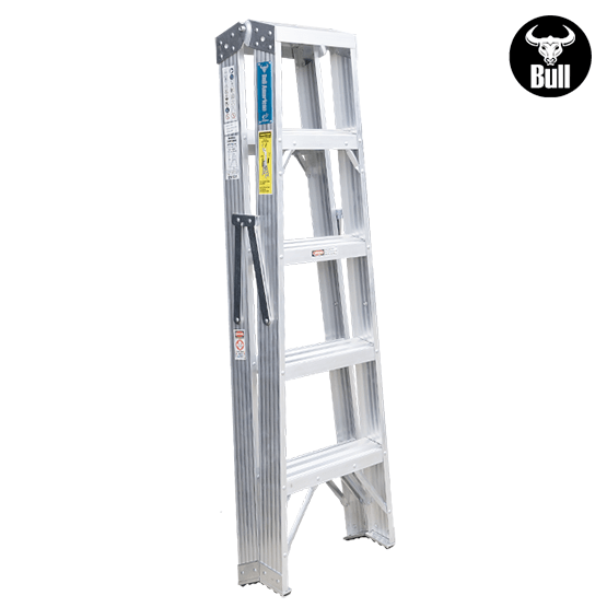 ESCALERA ALUMINIO TIJERA DOBLE ACCESO 5P 150KG 1.53m ATD150-5IA AMERICAN BULL - imagen 4