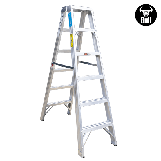 ESCALERA ALUMINIO TIJERA DOBLE ACCESO 6P 150KG 1.83m ATD150-6IA AMERICAN BULL - imagen 2