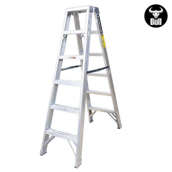 ESCALERA ALUMINIO TIJERA DOBLE ACCESO 6P 150KG 1.83m ATD150-6IA AMERICAN BULL - imagen 3