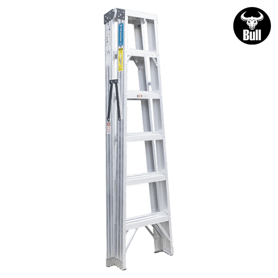 ESCALERA ALUMINIO TIJERA DOBLE ACCESO 6P 150KG 1.83m ATD150-6IA AMERICAN BULL - imagen 4