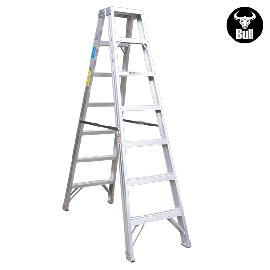 ESCALERA ALUMINIO TIJERA DOBLE ACCESO 7P 150KG 2.13m ATD150-7IA AMERICAN BULL - imagen 2