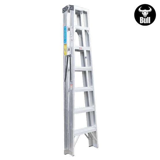 ESCALERA ALUMINIO TIJERA DOBLE ACCESO 7P 150KG 2.13m ATD150-7IA AMERICAN BULL - imagen 4