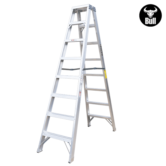 ESCALERA ALUMINIO TIJERA DOBLE ACCESO 8P 150KG 2.44m ATD150-8IA AMERICAN BULL - imagen 3