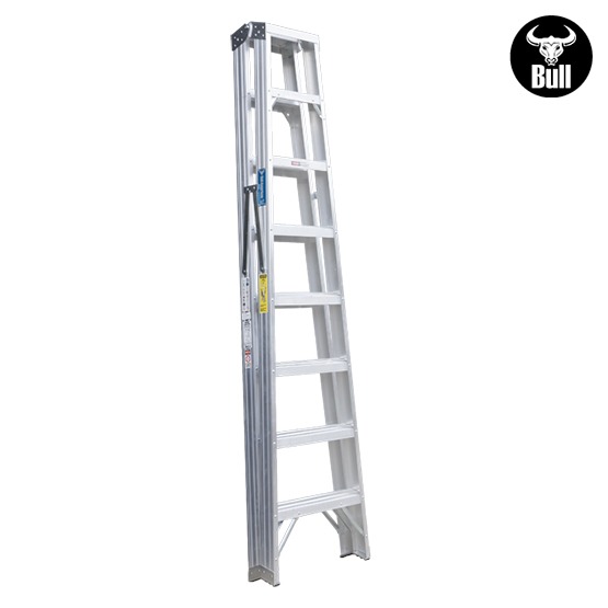 ESCALERA ALUMINIO TIJERA DOBLE ACCESO 8P 150KG 2.44m ATD150-8IA AMERICAN BULL - imagen 4