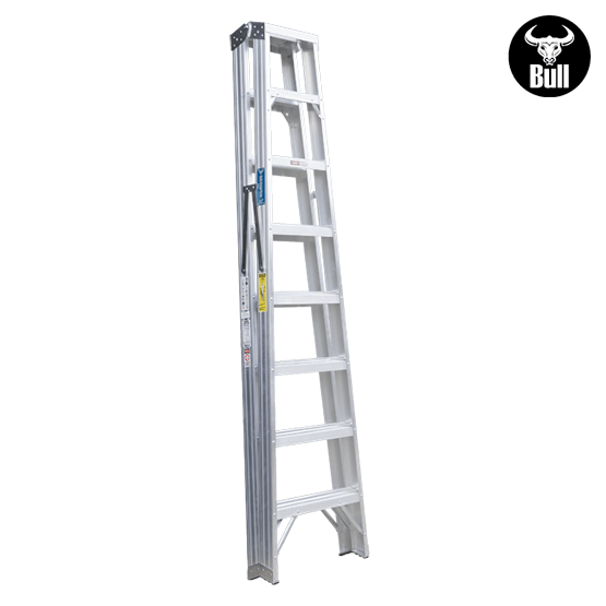 ESCALERA ALUMINIO TIJERA DOBLE ACCESO 8P 150KG 2.44m ATD150-8IA AMERICAN BULL - imagen 5
