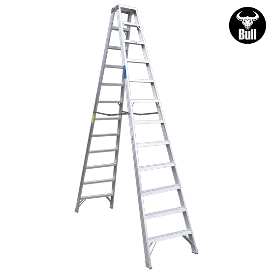 ESCALERA ALUMINIO TIJERA DOBLE ACCESO 12P 150KG 3.66m ATD150-12IA AMERICAN BULL - imagen 2