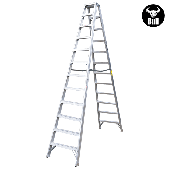 ESCALERA ALUMINIO TIJERA DOBLE ACCESO 12P 150KG 3.66m ATD150-12IA AMERICAN BULL - imagen 3