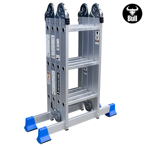 ESCALERA ALUMINIO MULTIUSOS + PLATAFORMA 12P 150KG AM150-12IA+P AMERICAN BULL - imagen 5