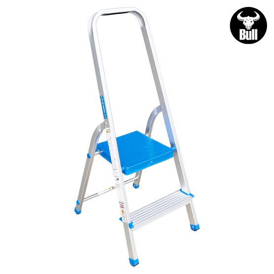 ESCALERA ALUMINIO TIPO BANQUETA 2P 150KG 0.40m AB150-2IA AMERICAN BULL - imagen 2