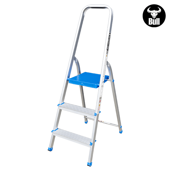 ESCALERA ALUMINIO TIPO BANQUETA 3P 150KG 0.62m AB150-3IA AMERICAN BULL - imagen 3