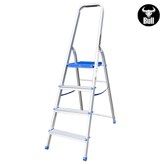 ESCALERA ALUMINIO TIPO BANQUETA 4P 150KG 0.84m AB150-4IA AMERICAN BULL - imagen 3
