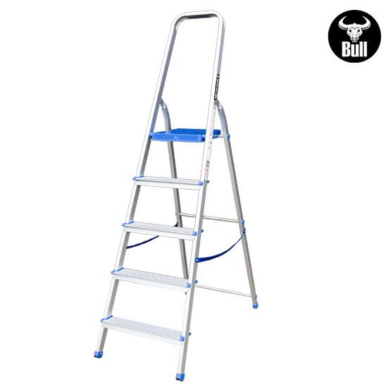 ESCALERA ALUMINIO TIPO BANQUETA 5P 150KG 1.06m AB150-5IA AMERICAN BULL - imagen 3