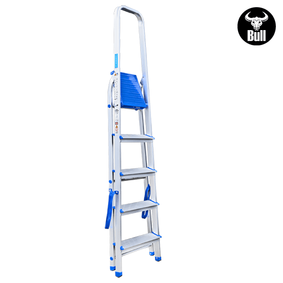 ESCALERA ALUMINIO TIPO BANQUETA 5P 150KG 1.06m AB150-5IA AMERICAN BULL - imagen 4