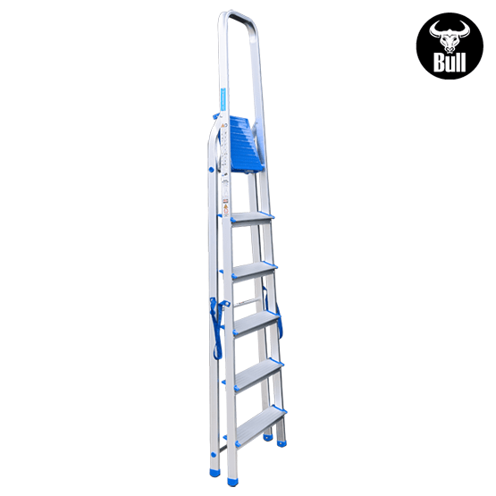 ESCALERA ALUMINIO TIPO BANQUETA 6P 150KG 1.28m AB150-6IA AMERICAN BULL - imagen 4