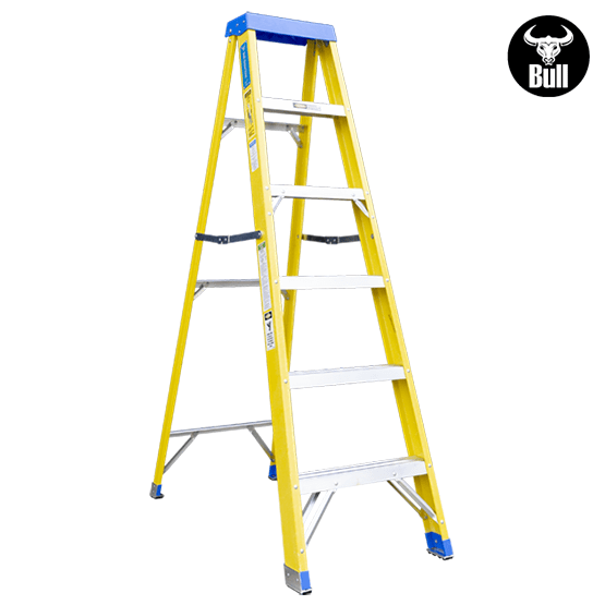 ESCALERA FIBRA SIMPLE ACCESO 6P 113KG 1.83m FTS113-6I AMERICAN BULL - imagen 2