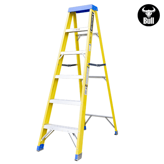 ESCALERA FIBRA SIMPLE ACCESO 6P 113KG 1.83m FTS113-6I AMERICAN BULL - imagen 3
