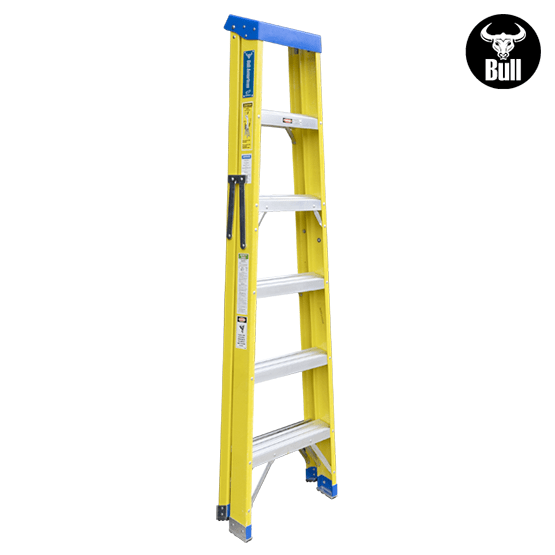 ESCALERA FIBRA SIMPLE ACCESO 6P 113KG 1.83m FTS113-6I AMERICAN BULL - imagen 4