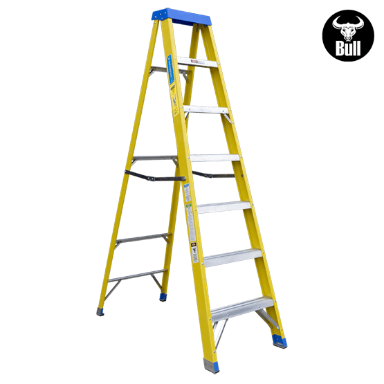 ESCALERA FIBRA SIMPLE ACCESO 7P 113KG 2.13m FTS113-7I AMERICAN BULL - imagen 2