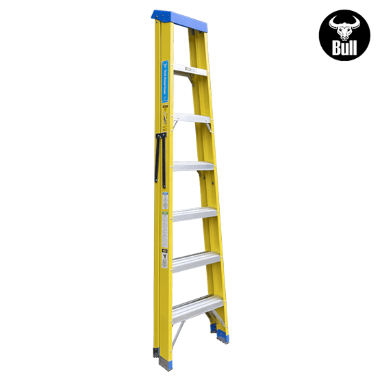 ESCALERA FIBRA SIMPLE ACCESO 7P 113KG 2.13m FTS113-7I AMERICAN BULL - imagen 4