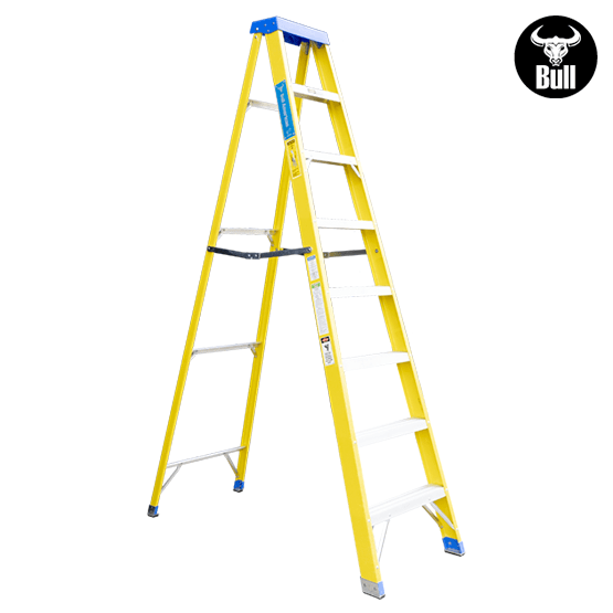ESCALERA FIBRA SIMPLE ACCESO 8P 113KG 2.44m FTS113-8I AMERICAN BULL - imagen 2