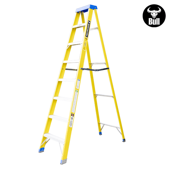 ESCALERA FIBRA SIMPLE ACCESO 8P 113KG 2.44m FTS113-8I AMERICAN BULL - imagen 3