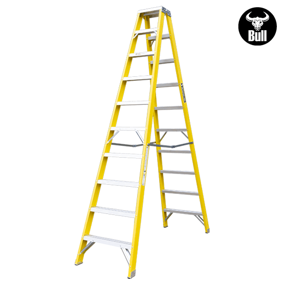 ESCALERA FIBRA TIJERA DOBLE ACCESO 10P 150KG 3.05m FTD150-10IA AMERICAN BULL - imagen 3