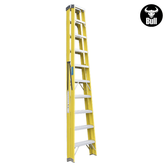 ESCALERA FIBRA TIJERA DOBLE ACCESO 10P 150KG 3.05m FTD150-10IA AMERICAN BULL - imagen 4