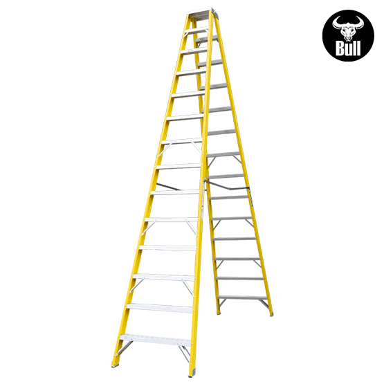 ESCALERA FIBRA TIJERA DOBLE ACCESO 14P 150KG 4.27m FTD150-14IA AMERICAN BULL - imagen 3