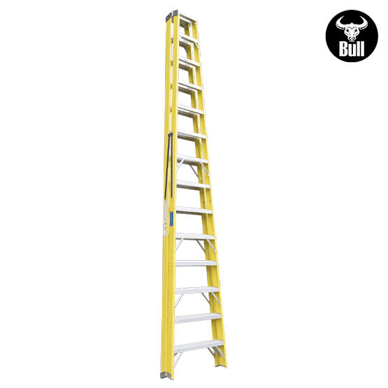 ESCALERA FIBRA TIJERA DOBLE ACCESO 14P 150KG 4.27m FTD150-14IA AMERICAN BULL - imagen 4