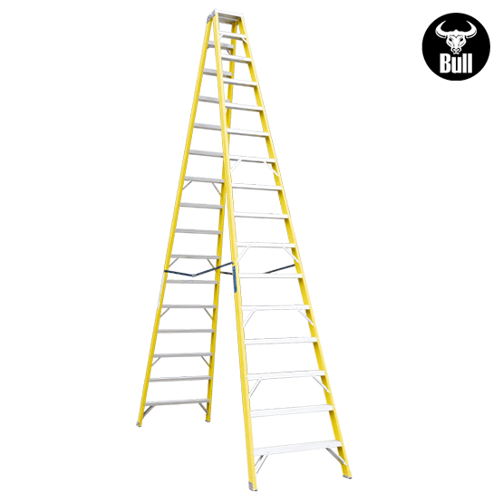 ESCALERA FIBRA TIJERA DOBLE ACCESO 16P 150KG 4.88m FTD150-16IA AMERICAN BULL - imagen 2