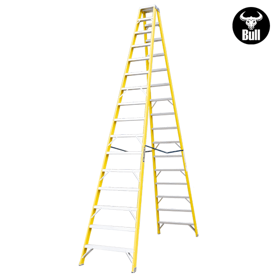 ESCALERA FIBRA TIJERA DOBLE ACCESO 16P 150KG 4.88m FTD150-16IA AMERICAN BULL - imagen 3