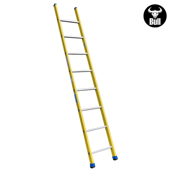 ESCALERA FIBRA TIPO ARRIMO 8P 150KG 2.44m FA150-8IA AMERICAN BULL - imagen 2