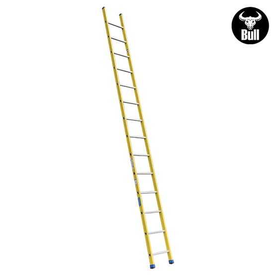 ESCALERA FIBRA TIPO ARRIMO 14P 150KG 4.27m FA150-14IA AMERICAN BULL - imagen 2