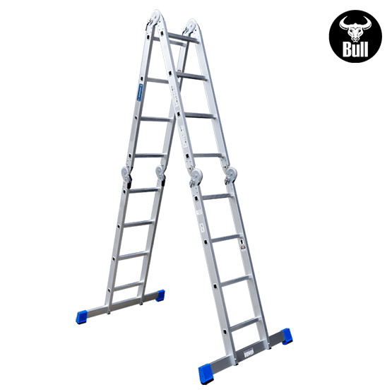 ESCALERA ALUMINIO MULTIUSOS + PLATAFORMA 16P 150KG AM150-16IA+P AMERICAN BULL - imagen 3