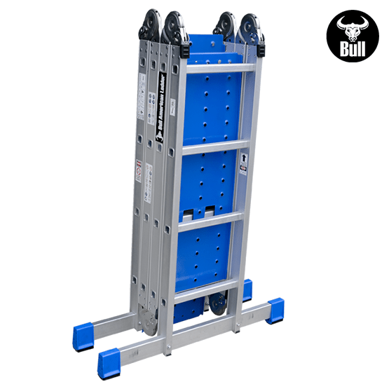 ESCALERA ALUMINIO MULTIUSOS + PLATAFORMA 16P 150KG AM150-16IA+P AMERICAN BULL - imagen 5