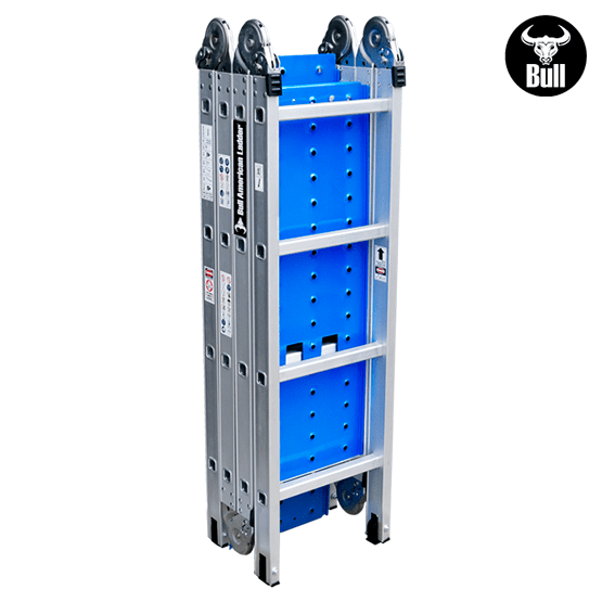 ESCALERA ALUMINIO MULTIUSOS + PLATAFORMA 16P 150KG AM150-16IA+P AMERICAN BULL - imagen 6