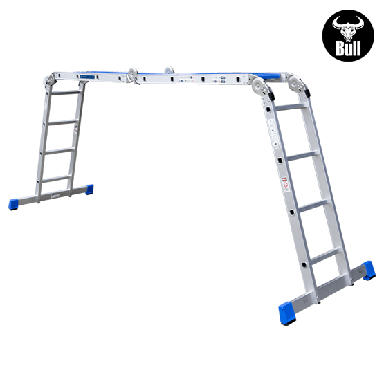 ESCALERA ALUMINIO MULTIUSOS + PLATAFORMA 16P 150KG AM150-16IA+P AMERICAN BULL - imagen 7