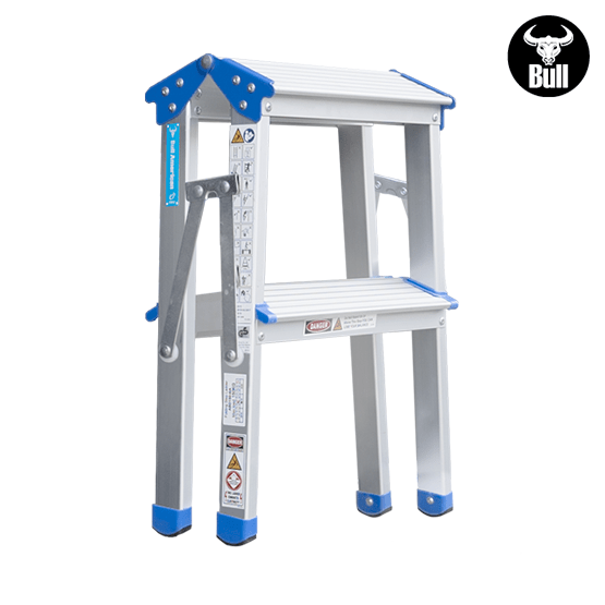 ESCALERA ALUMINIO TIPO BANQUETA DOBLE 2P 150KG 0.44m ABD150-2IA AMERICAN BULL - imagen 4