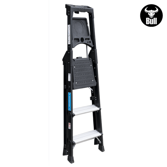 ESCALERA ALUMINIO PORTÁTIL HIGH QUALITY 3P 150KG 0.72m APHQ150-3IA AMERICAN BULL - imagen 4