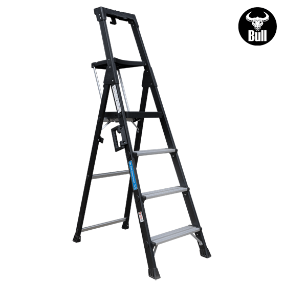 ESCALERA ALUMINIO PORTÁTIL HIGH QUALITY 4P 150KG 0.98m APHQ150-4IA AMERICAN BULL - imagen 2